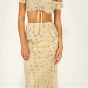 Yellow Princess Polly set